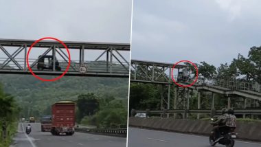 Auto Rickshaw Drives On Foot-Over Bridge To Cross Highway! Viral Video Bewilders Netizens